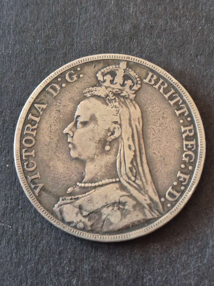 UK 5 Shillings 1889 Silver