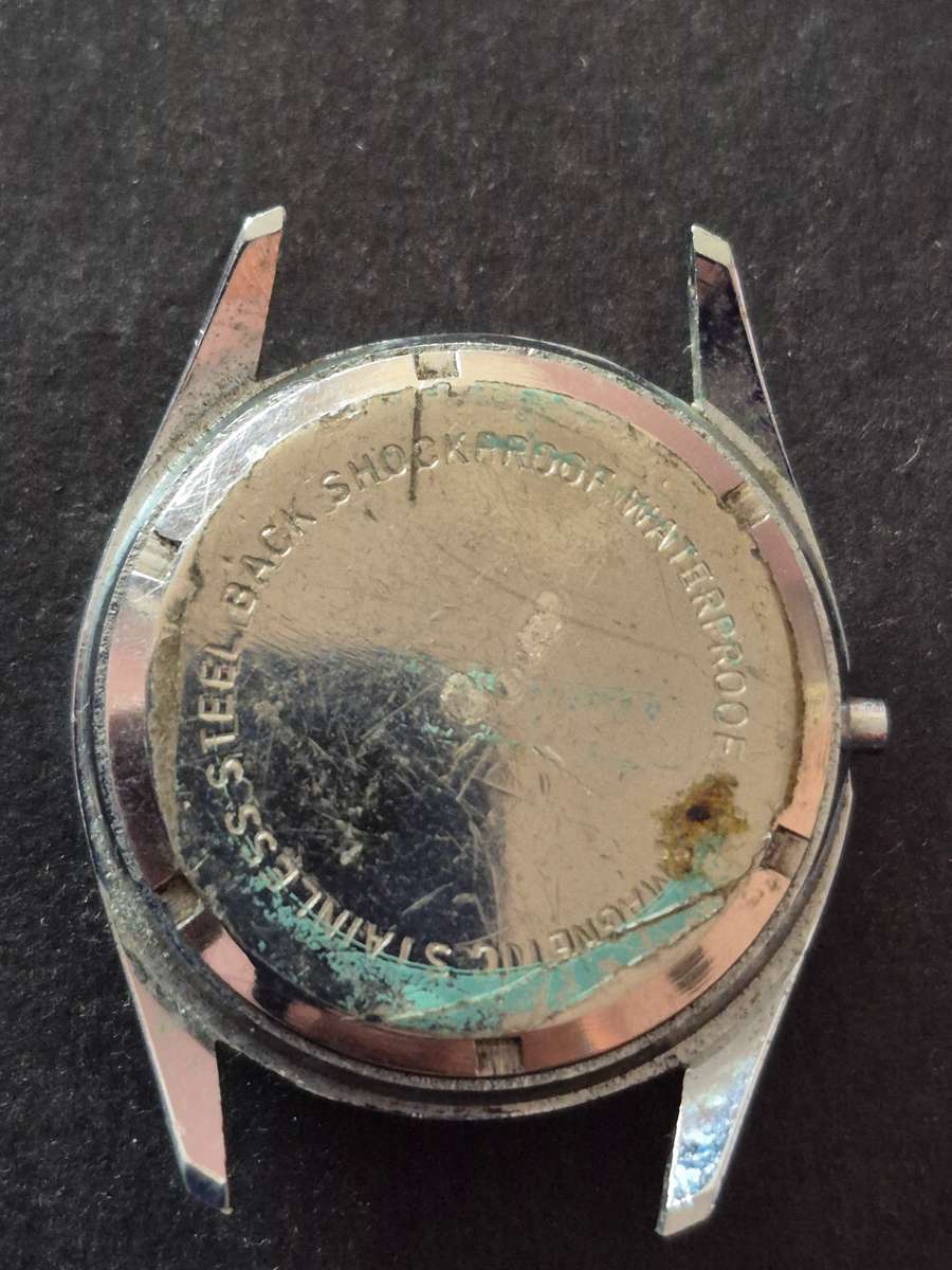 Vintage Lancoin 17 Jewels Water Protected Shock Proof Antimagnetic Men's Wrist Watch (not working)