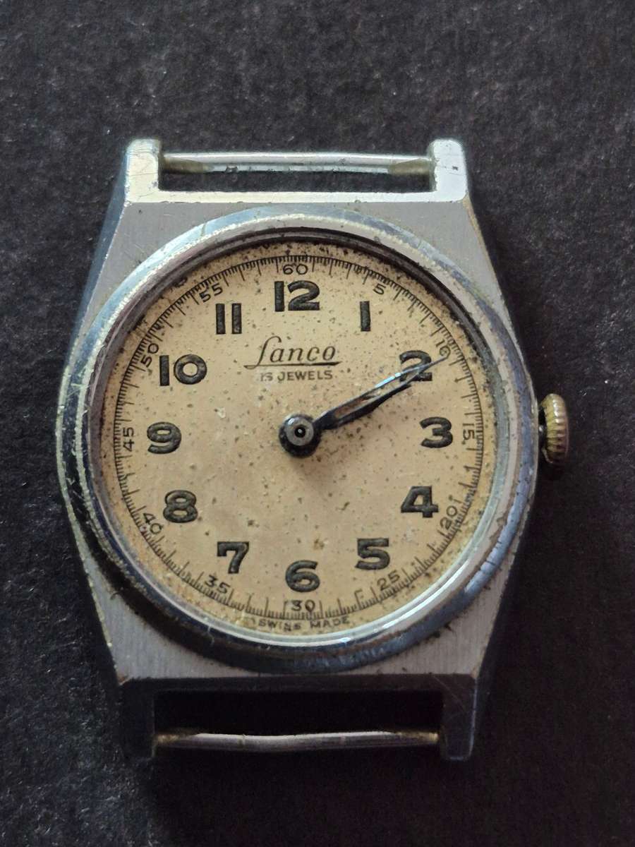 Vintage Lanco 17 Jewels Ladies Wrist Watch (not working)