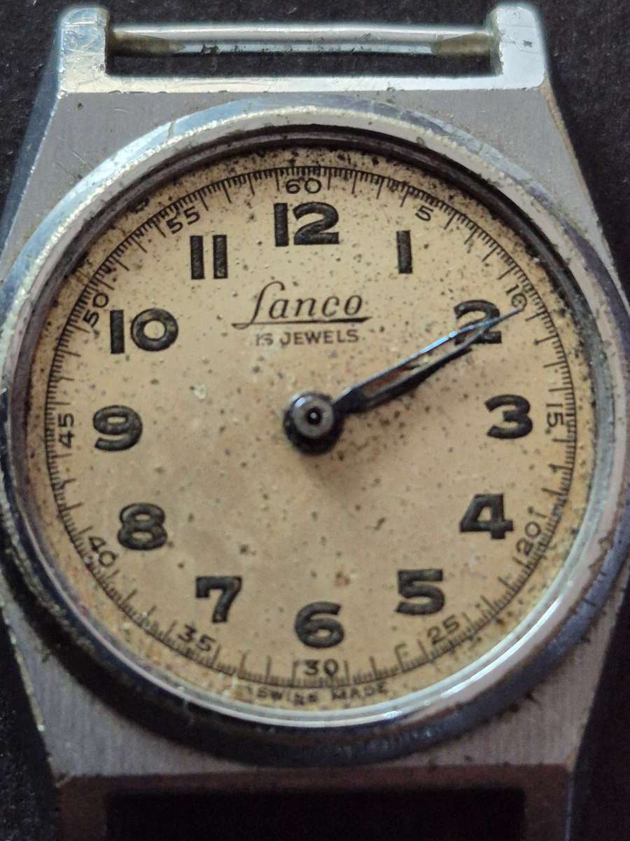 Vintage Lanco 17 Jewels Ladies Wrist Watch (not working)