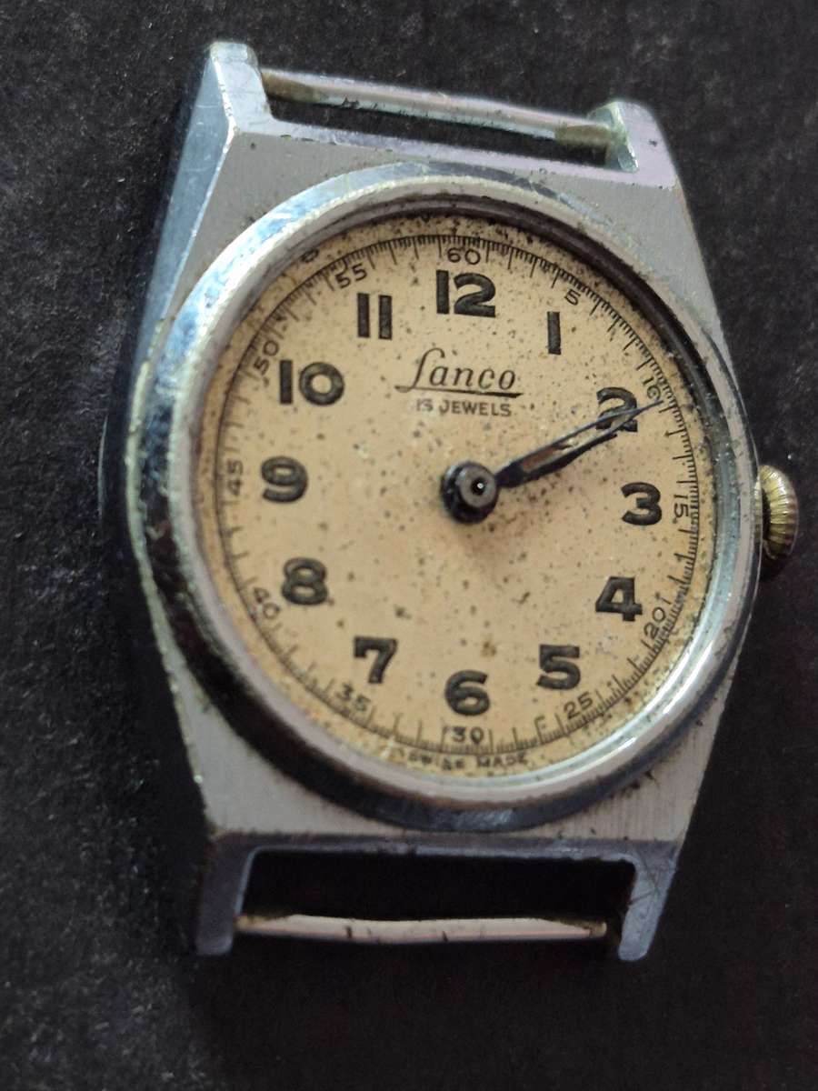 Vintage Lanco 17 Jewels Ladies Wrist Watch (not working)