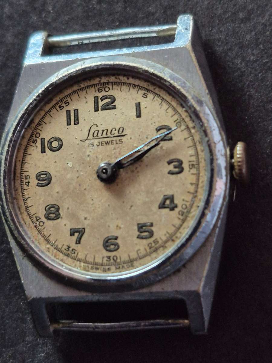 Vintage Lanco 17 Jewels Ladies Wrist Watch (not working)