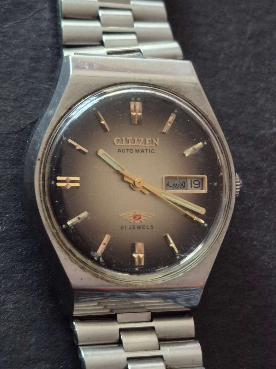 Vintage Citizen Automatic 21 Jewels 7 Eagle Men's Wrist Watch (working) needs to be serviced