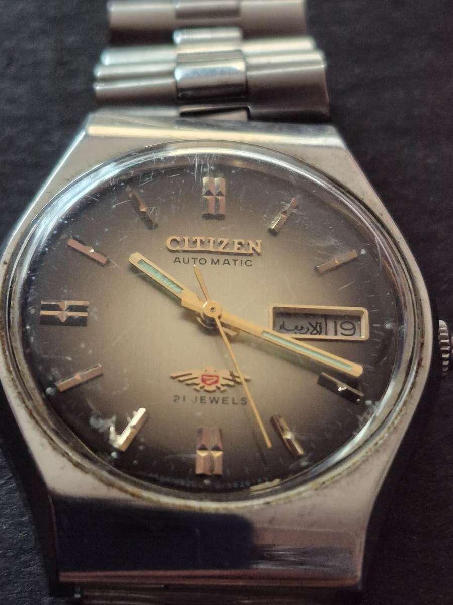 Vintage Citizen Automatic 21 Jewels 7 Eagle Men's Wrist Watch (working) needs to be serviced