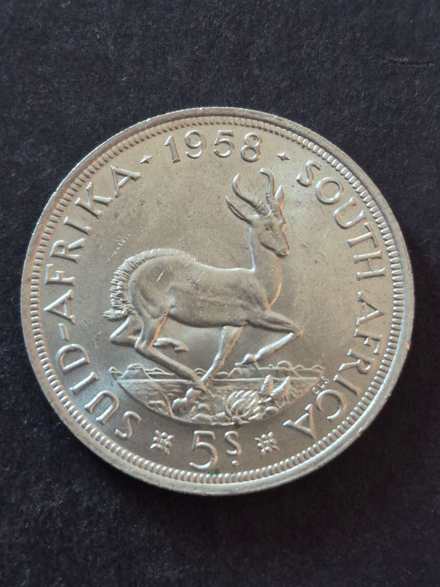 Union 5 Shillings 1958 (excellent condition)