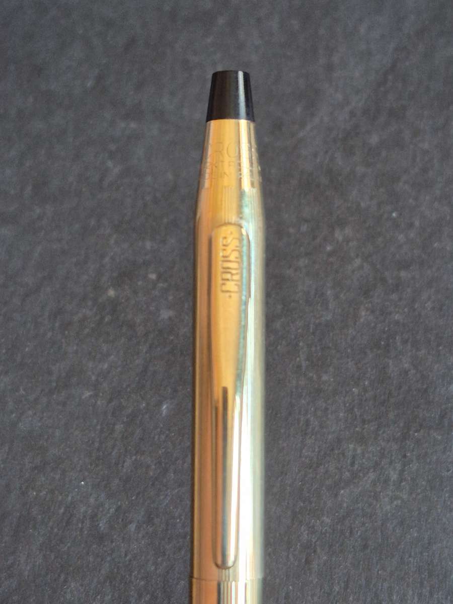 Vintage Cross Pencil 1/20 12kt Rolled Gold - engraved - nice condition