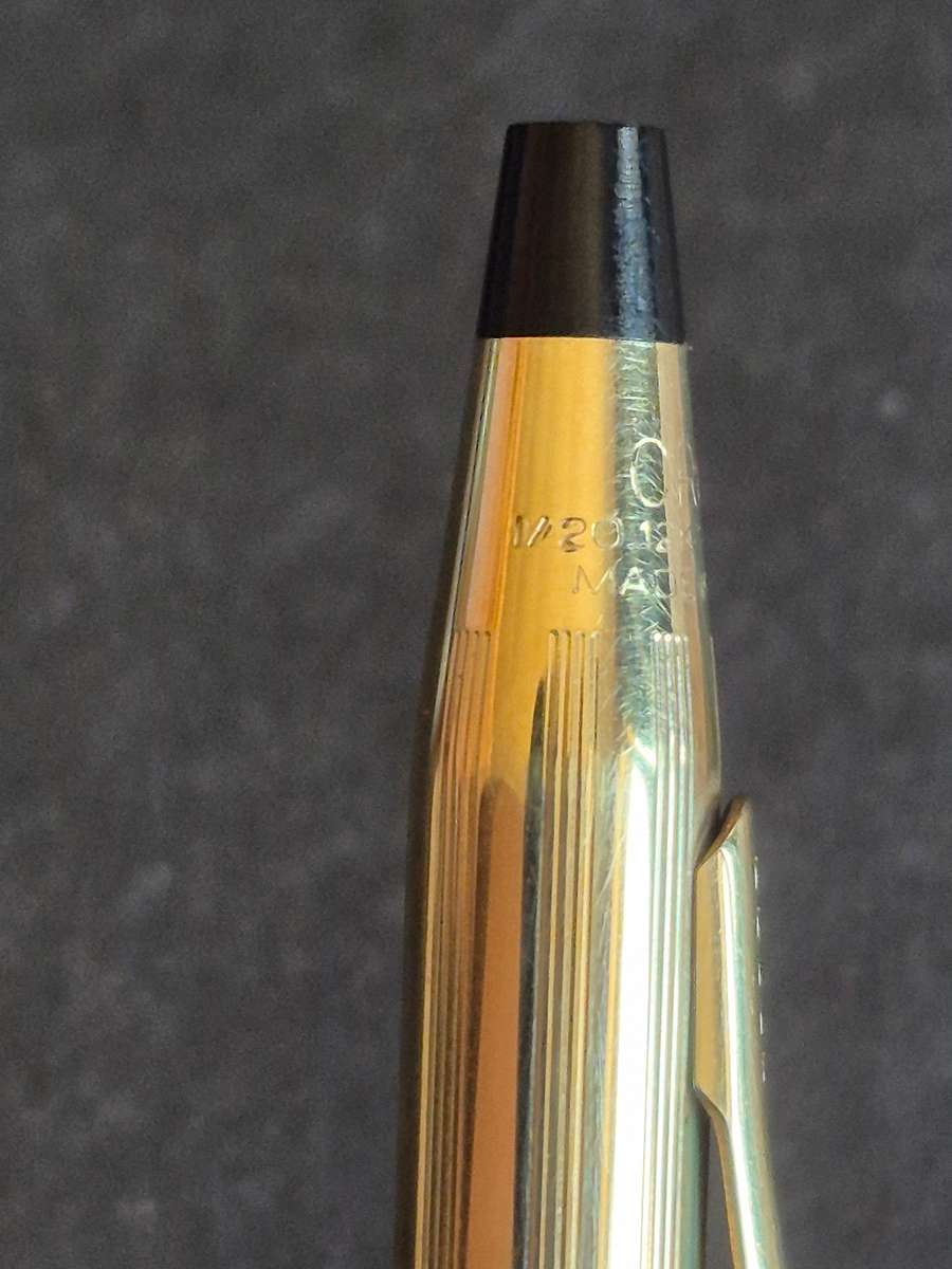Vintage Cross Pencil 1/20 12kt Rolled Gold - engraved - nice condition