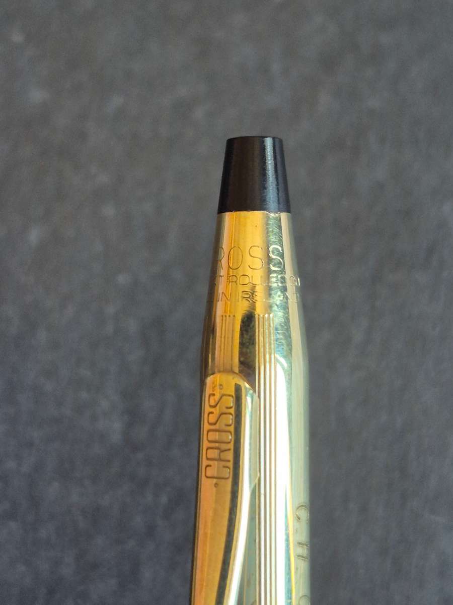Vintage Cross Pencil 1/20 12kt Rolled Gold - engraved - nice condition