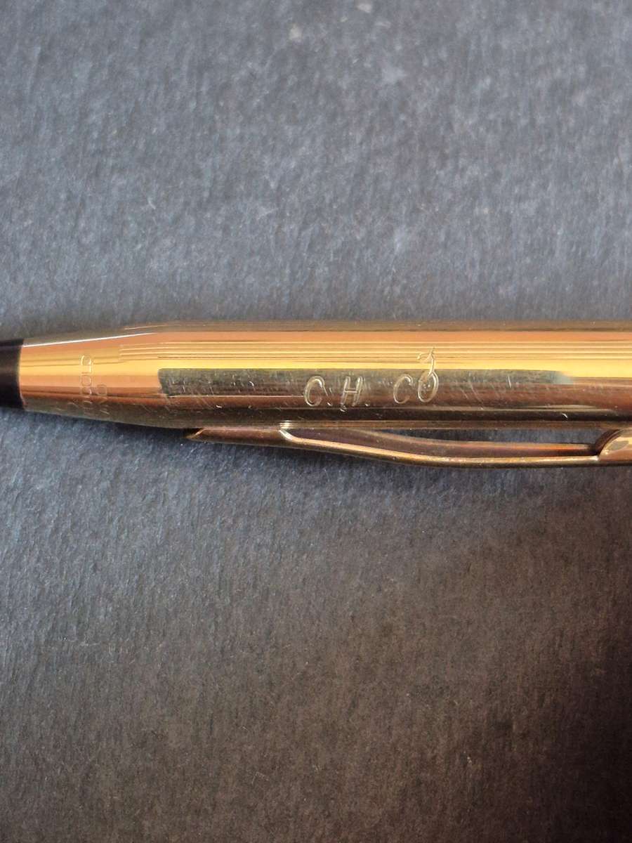 Vintage Cross Pencil 1/20 12kt Rolled Gold - engraved - nice condition