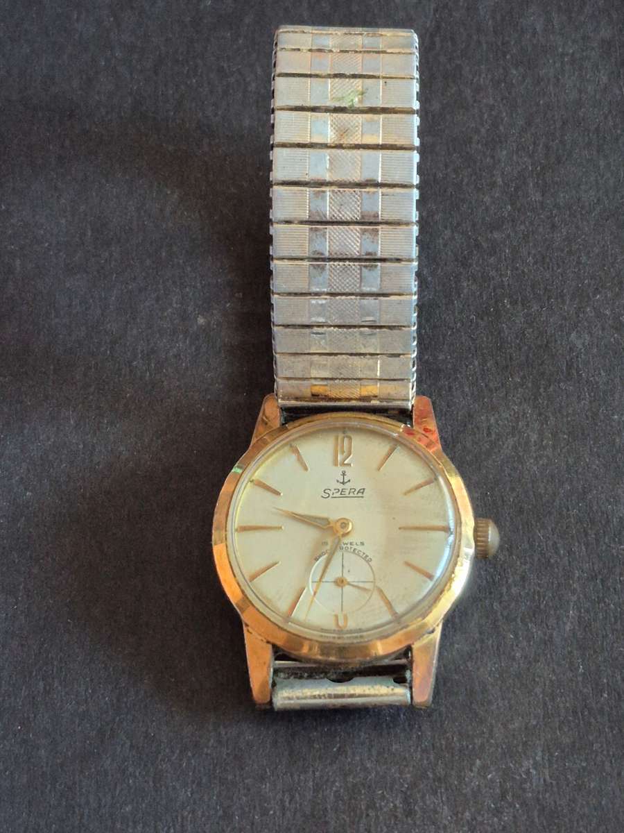 Vintage Spera 15 Jewels Shock Protected Swissmade Mechanical Wrist Watch (not working)