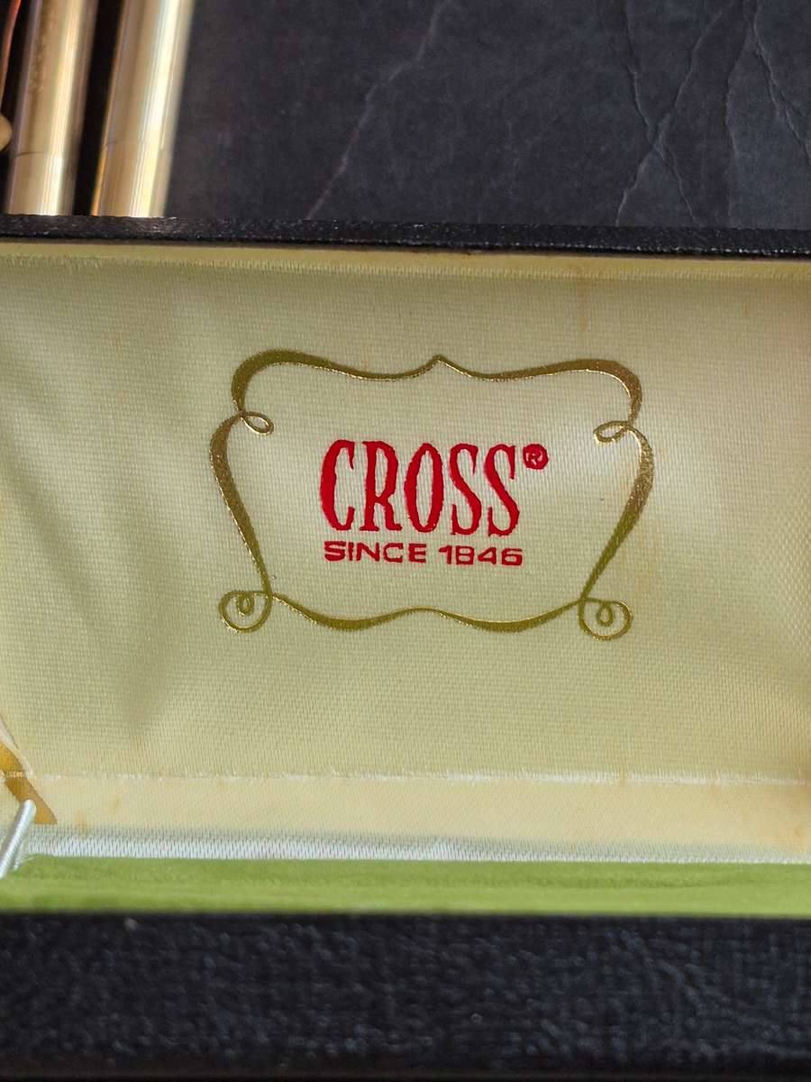 Cross Pen/Pencil Set 1/20 10kts Rolled Gold (engraved)