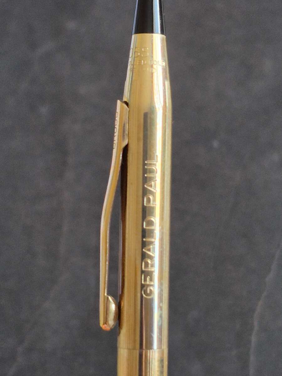 Cross Pen/Pencil Set 1/20 10kts Rolled Gold (engraved)