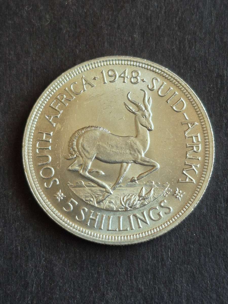 Union 5 Shillings 1948 (excellent condition)