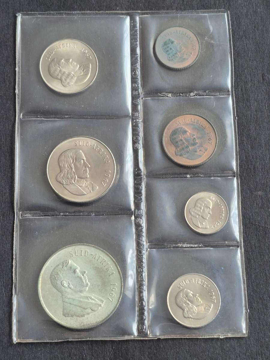 SA Mint Pack 1967 English (including Silver One Rand)