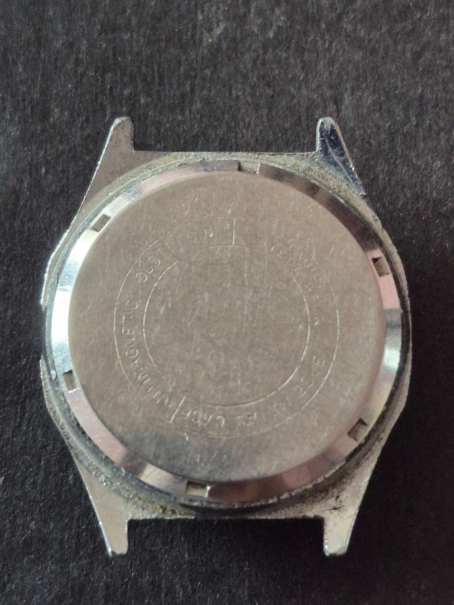 Vintage Men's Lanco 17 Jewels Pull Lever Mechanical Wrist Watch - missing winder (not working)