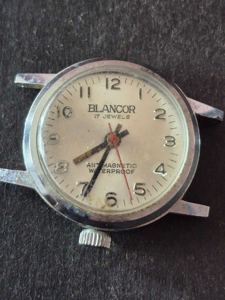 Vintage Blancor 17 Jewels Antimagnetic Waterproof Men's Wrist Watch (not working)