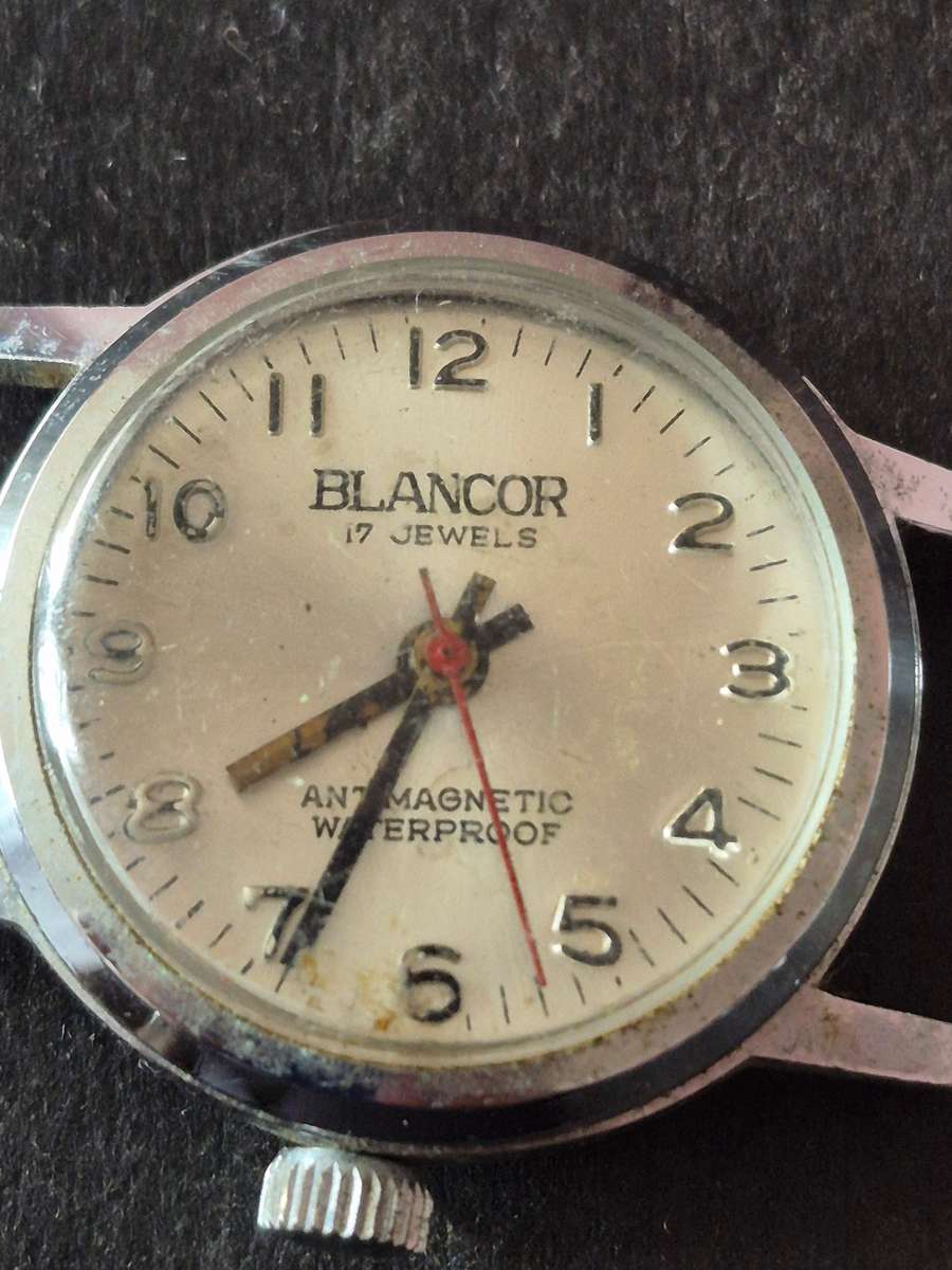 Vintage Blancor 17 Jewels Antimagnetic Waterproof Men's Wrist Watch (not working)