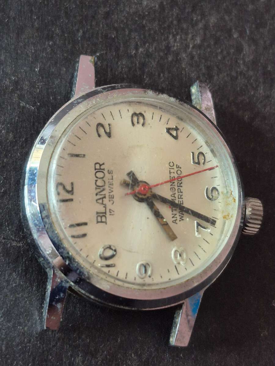 Vintage Blancor 17 Jewels Antimagnetic Waterproof Men's Wrist Watch (not working)