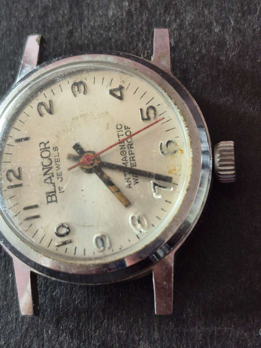Vintage Blancor 17 Jewels Antimagnetic Waterproof Men's Wrist Watch (not working)