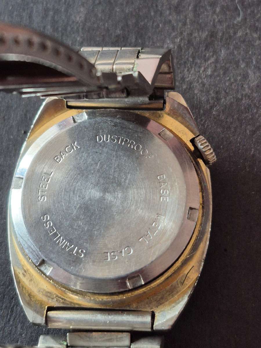 Vintage Dolphin 17 Jewelled Waterproof Antimagnetic Men's Wrist Watch (not working)