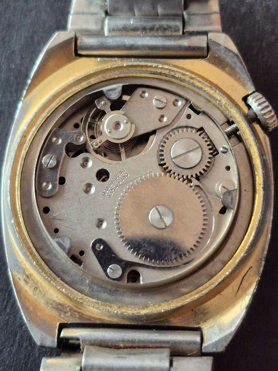 Vintage Dolphin 17 Jewelled Waterproof Antimagnetic Men's Wrist Watch (not working)