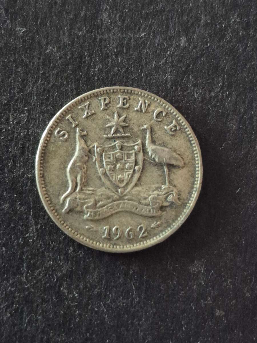 Australia Sixpence 1962 Silver