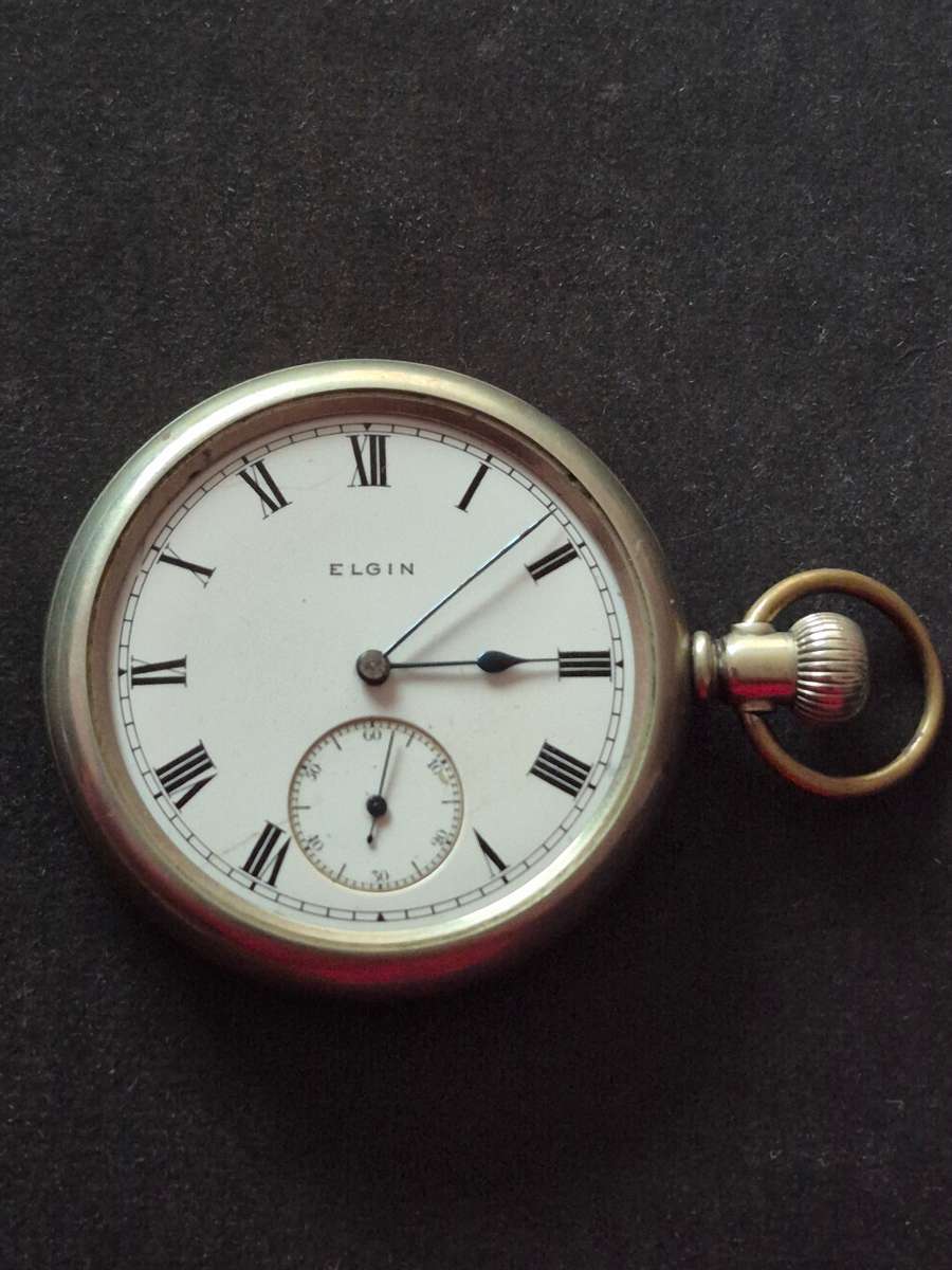 Elgin Pocket Watch (missing glass) not working