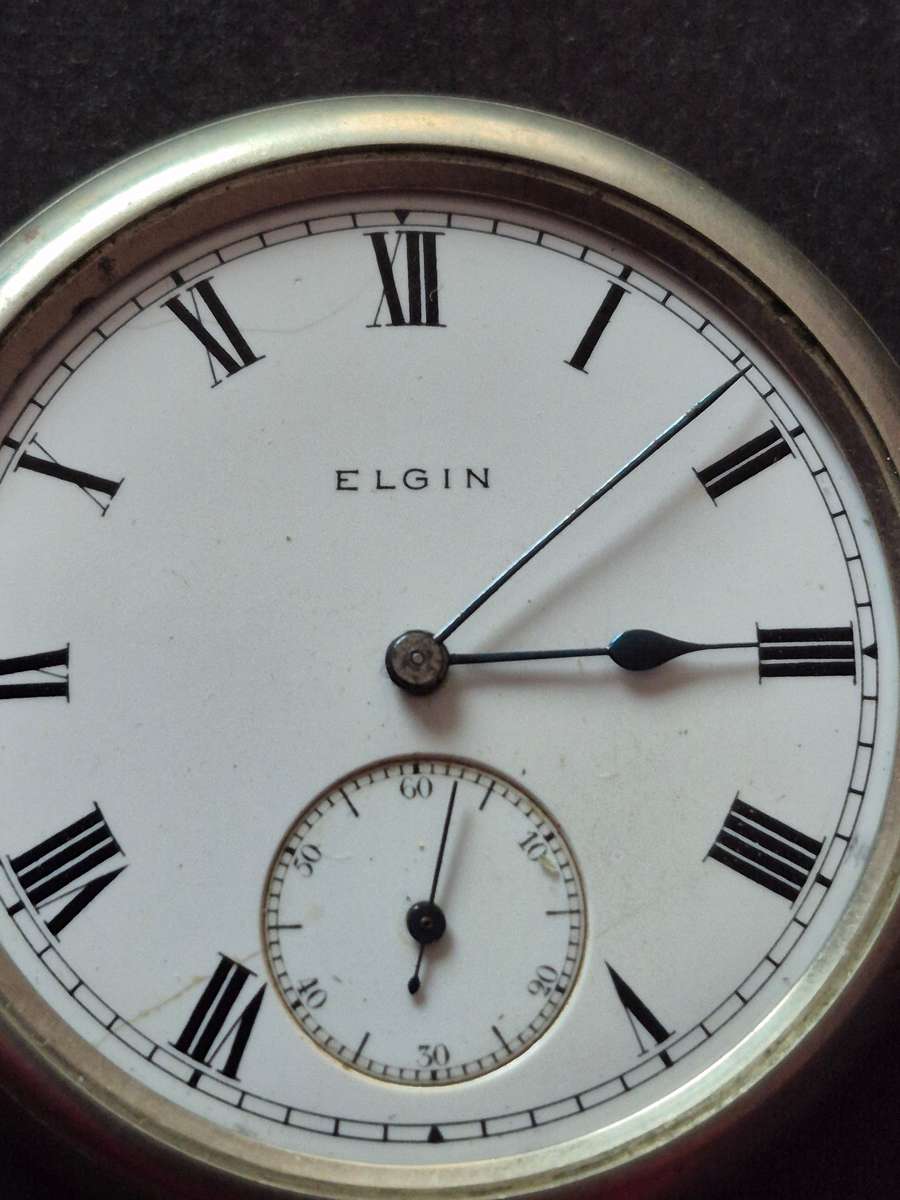 Elgin Pocket Watch (missing glass) not working