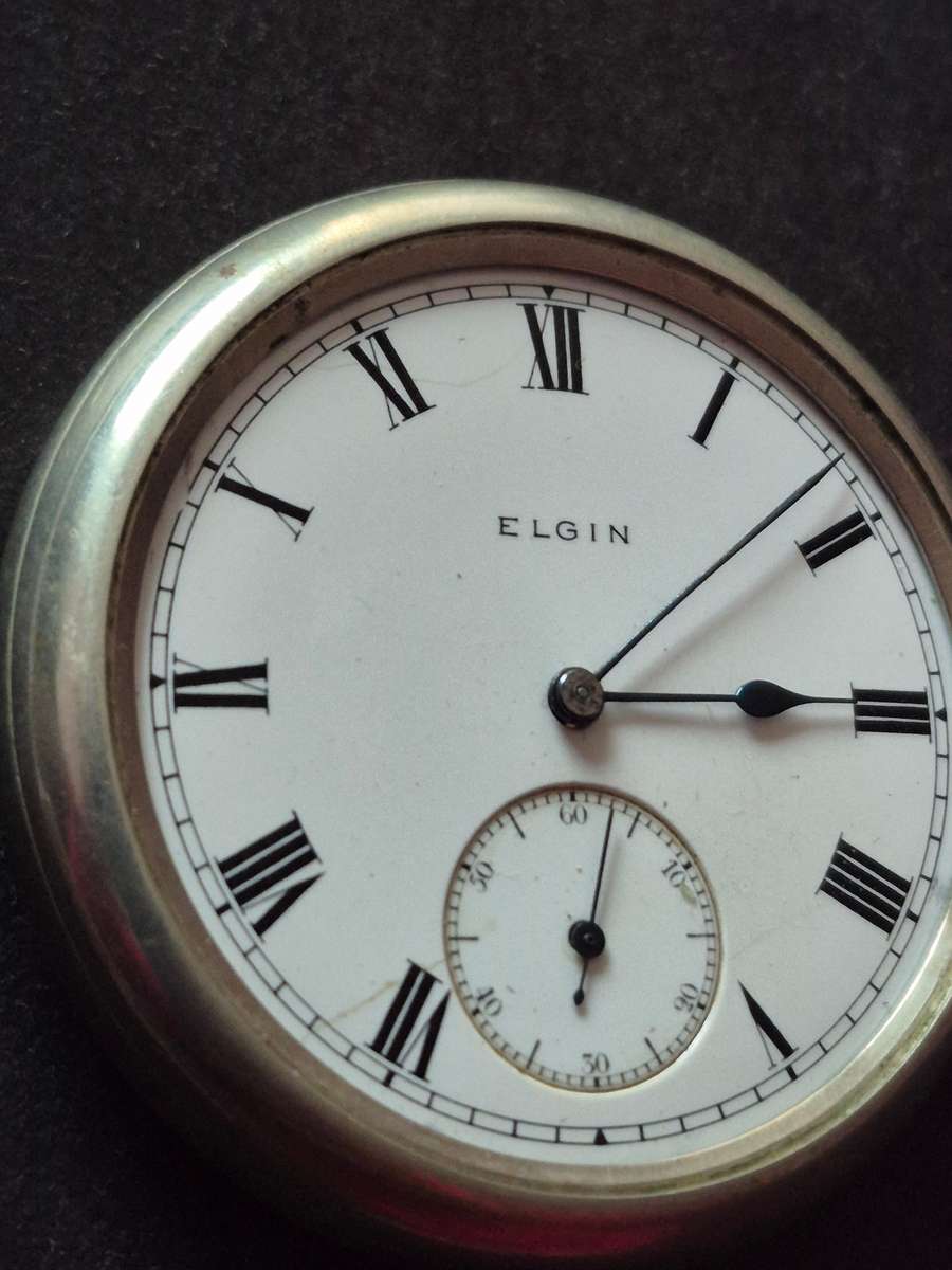 Elgin Pocket Watch (missing glass) not working