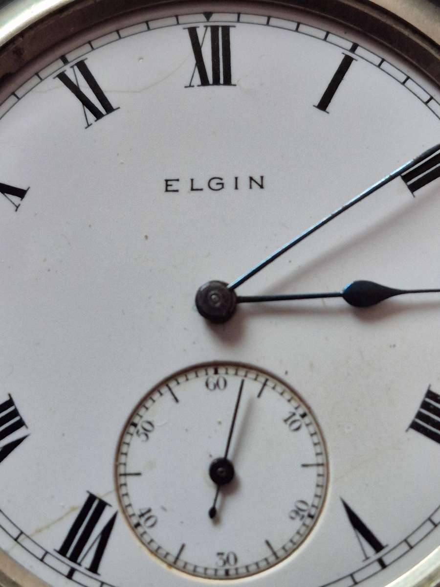 Elgin Pocket Watch (missing glass) not working