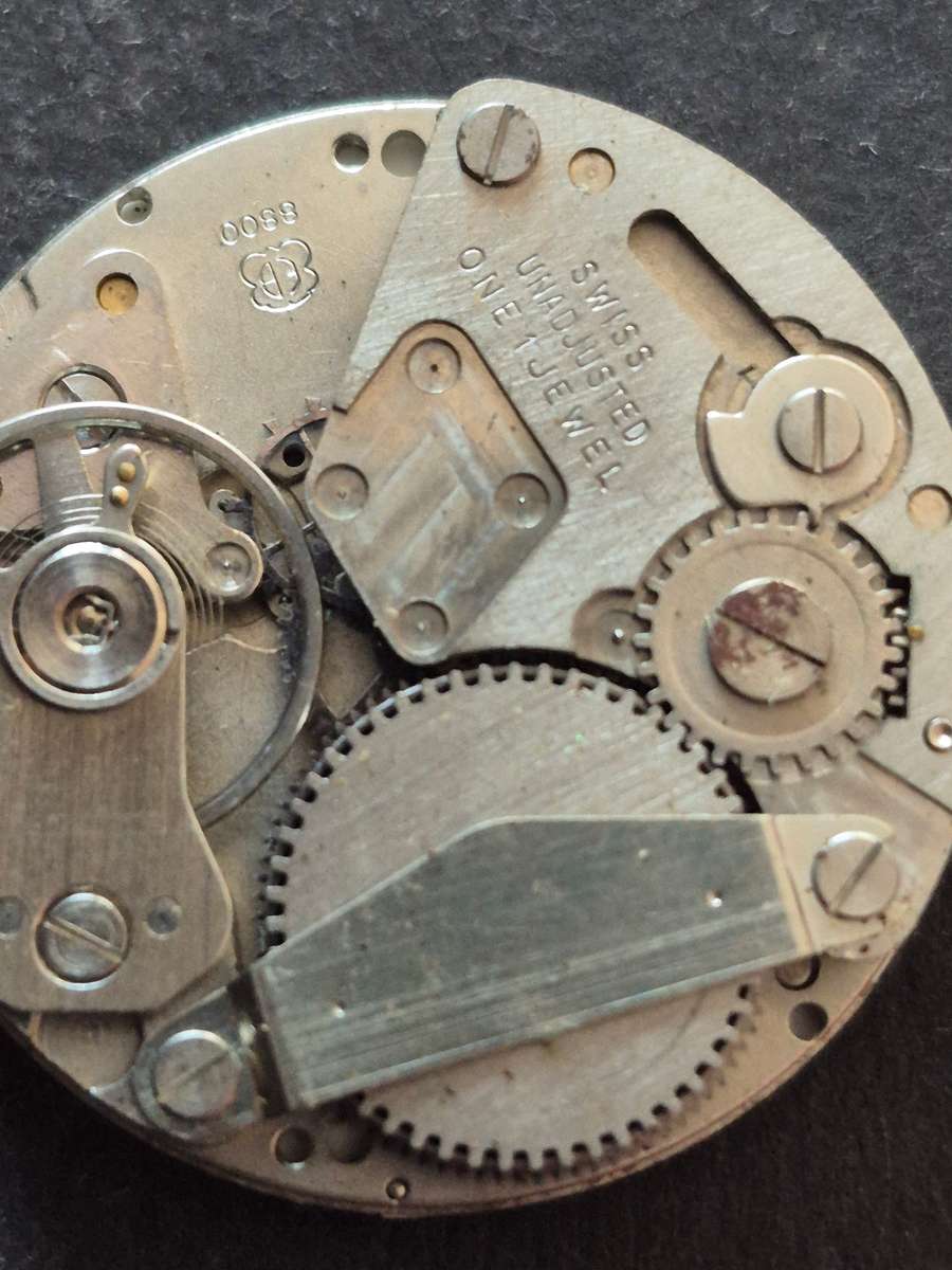 Vintage Delmont Antimagnetic Swiss made Men's Wrist Watch (not working)