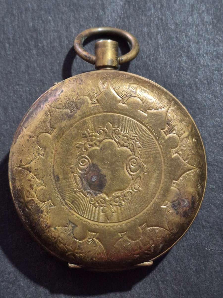 Vintage Gold Plated Superior Time Keeper Swissmade Mechanical Pocket Watch (not working) ideal for s