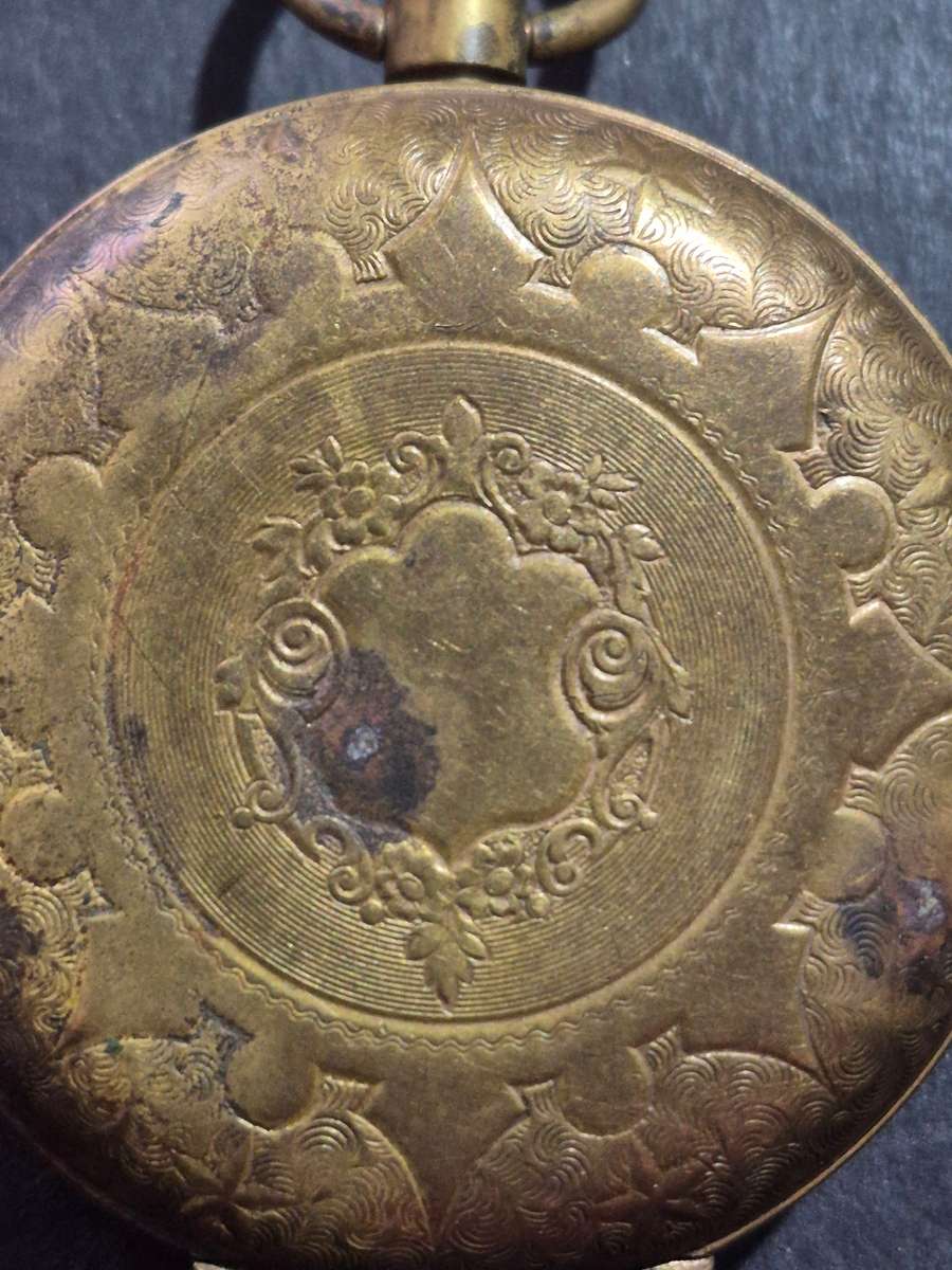 Vintage Gold Plated Superior Time Keeper Swissmade Mechanical Pocket Watch (not working) ideal for s