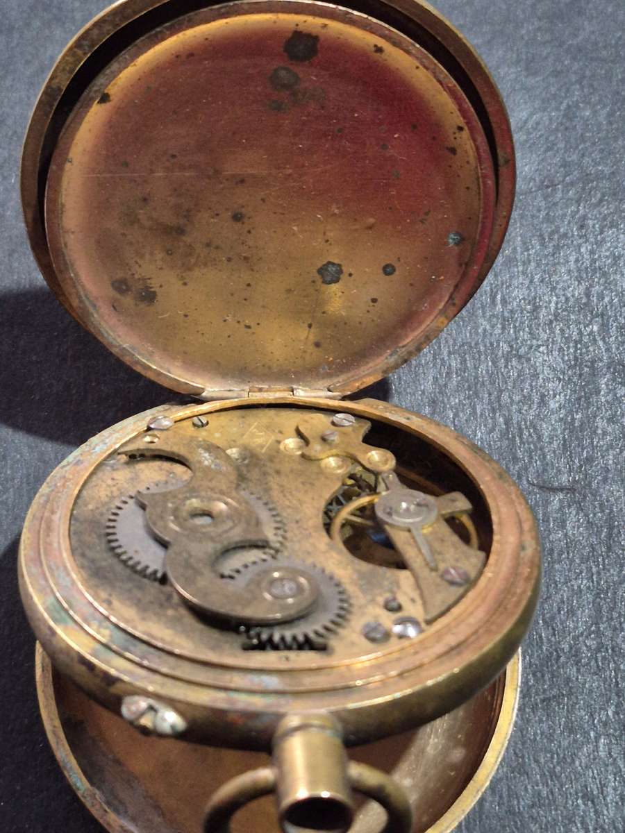 Vintage Gold Plated Superior Time Keeper Swissmade Mechanical Pocket Watch (not working) ideal for s