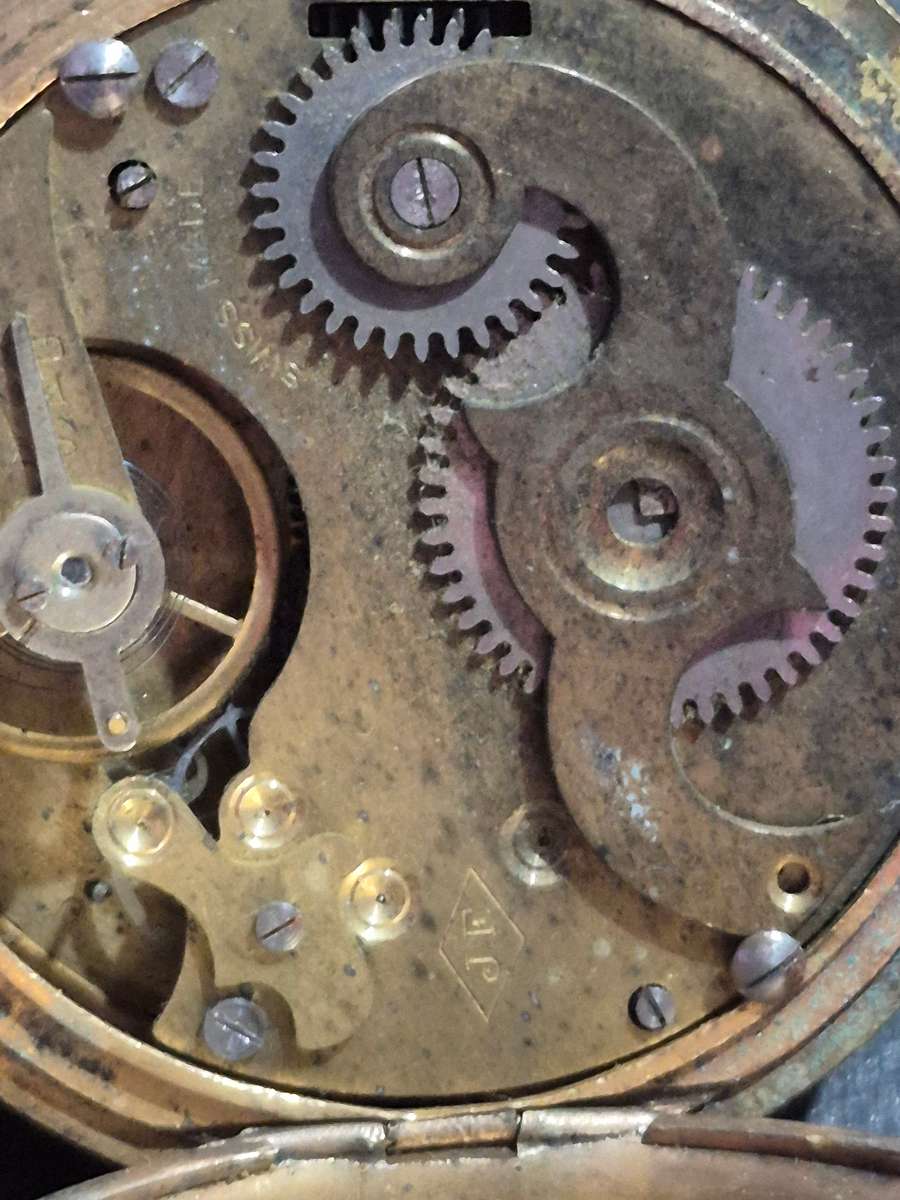 Vintage Gold Plated Superior Time Keeper Swissmade Mechanical Pocket Watch (not working) ideal for s