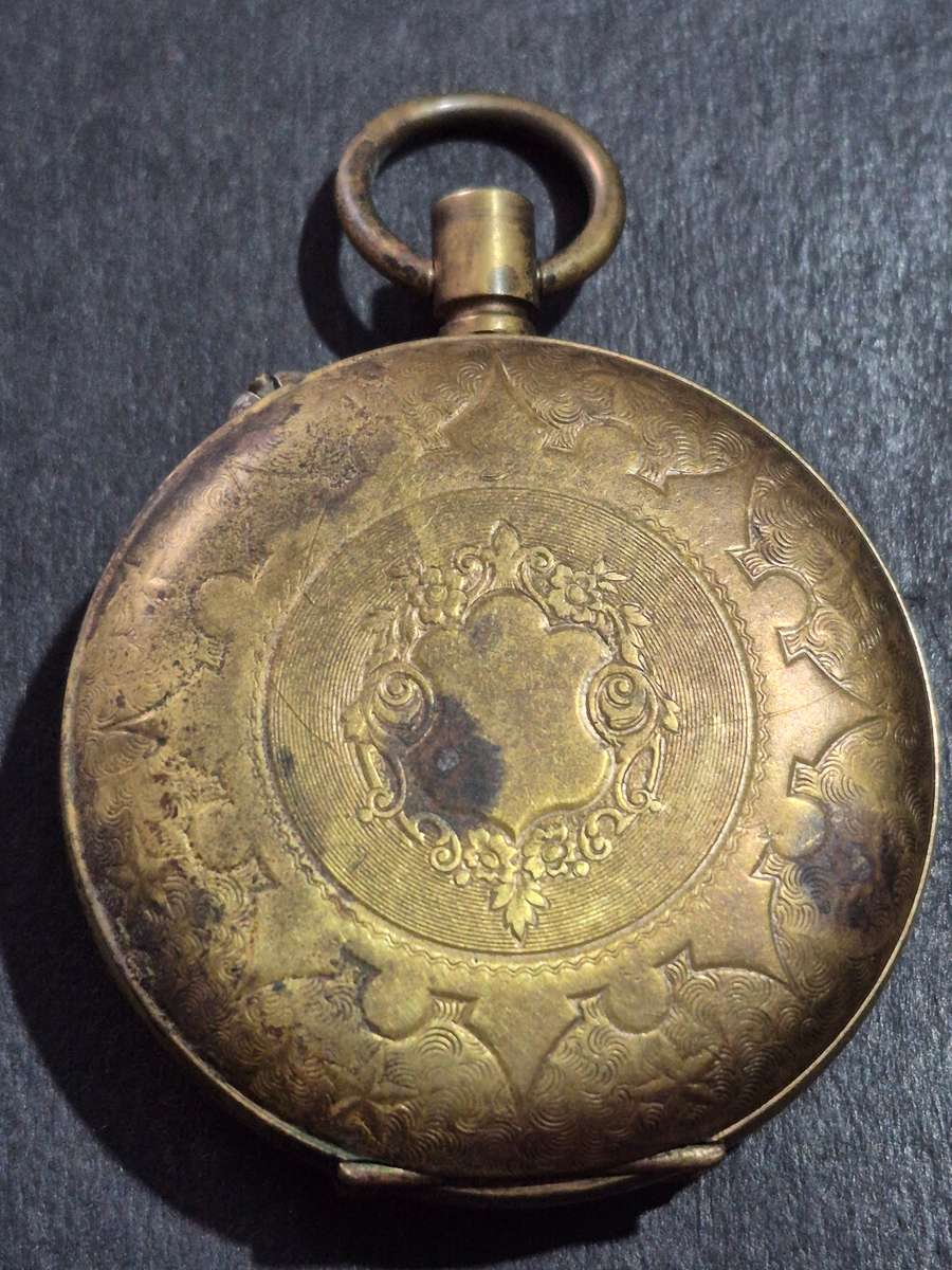 Vintage Gold Plated Superior Time Keeper Swissmade Mechanical Pocket Watch (not working) ideal for s