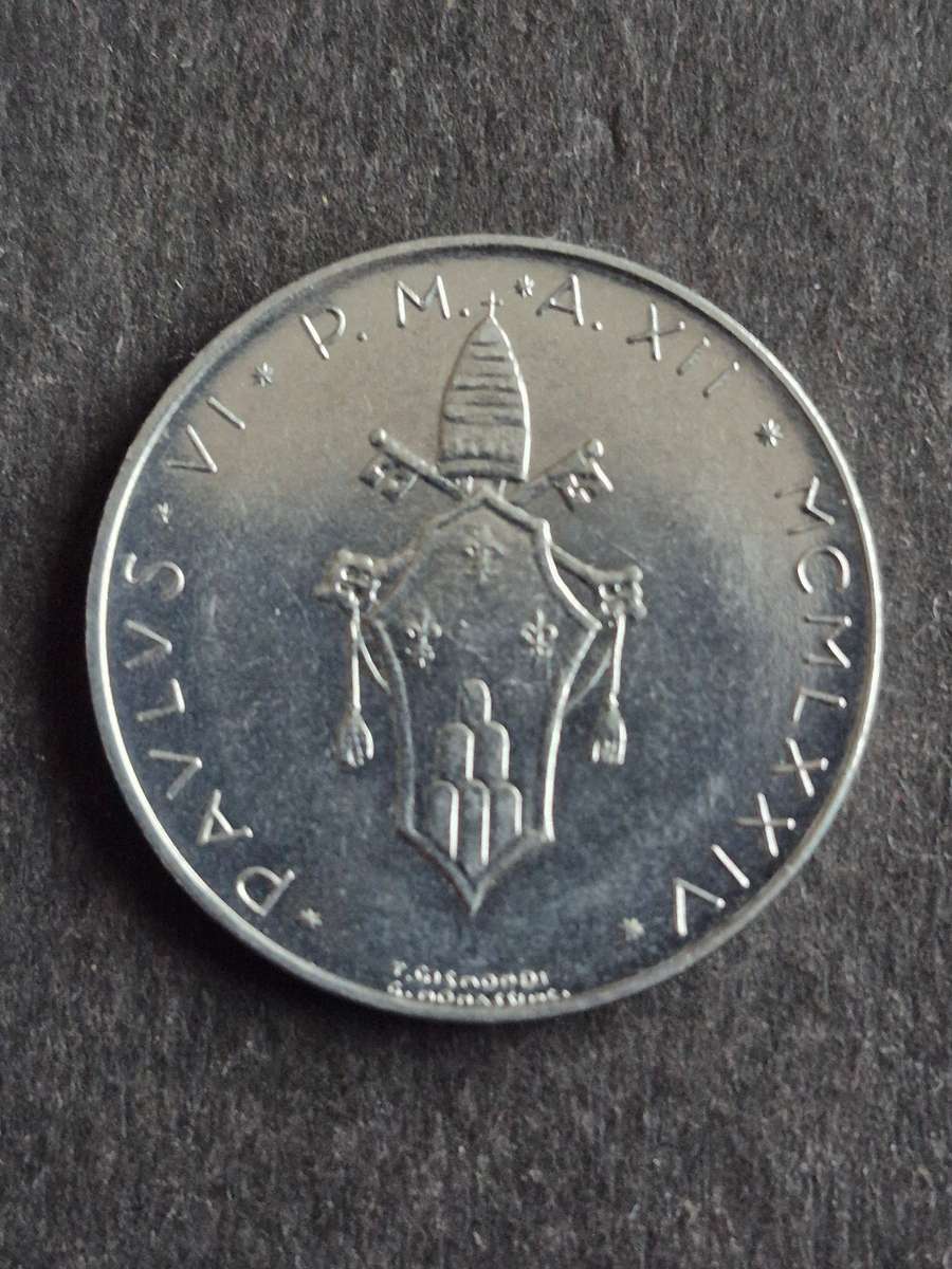 Vatican 100 Lire 1974 Pope Paul VI (excellent condition)