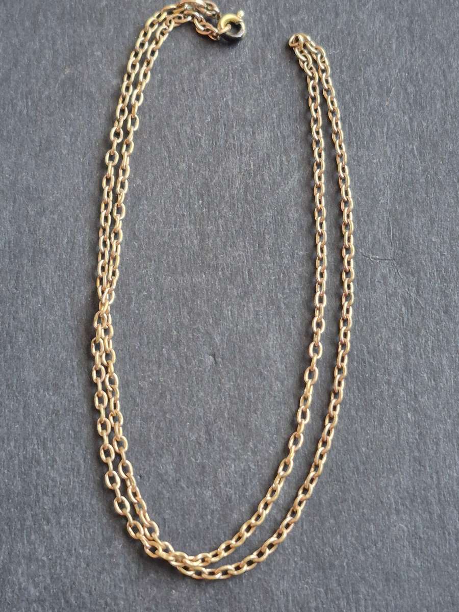 Rolled Gold Chain 3.4g- 440mm