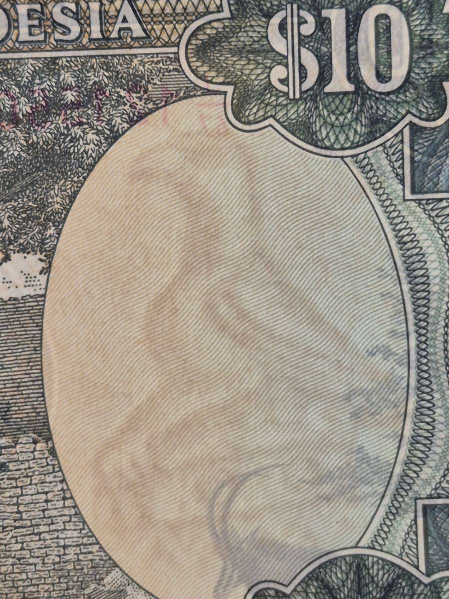 Reserve Bank of Rhodesia 10 Dollars Salisbury 2 January 1979 Bird Watermark (very nice condition)