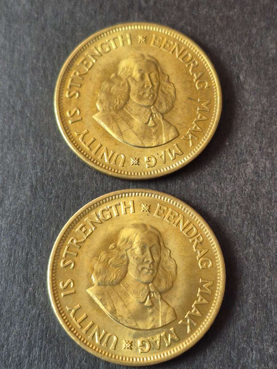 2 x Republic One Cents 1964 UNC