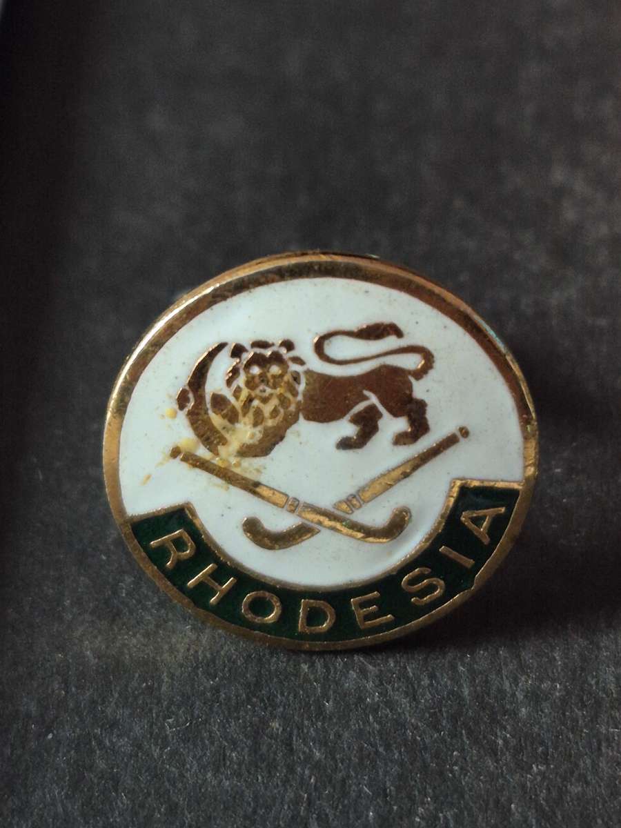 Vintage Enamel Rhodesia Cufflinks