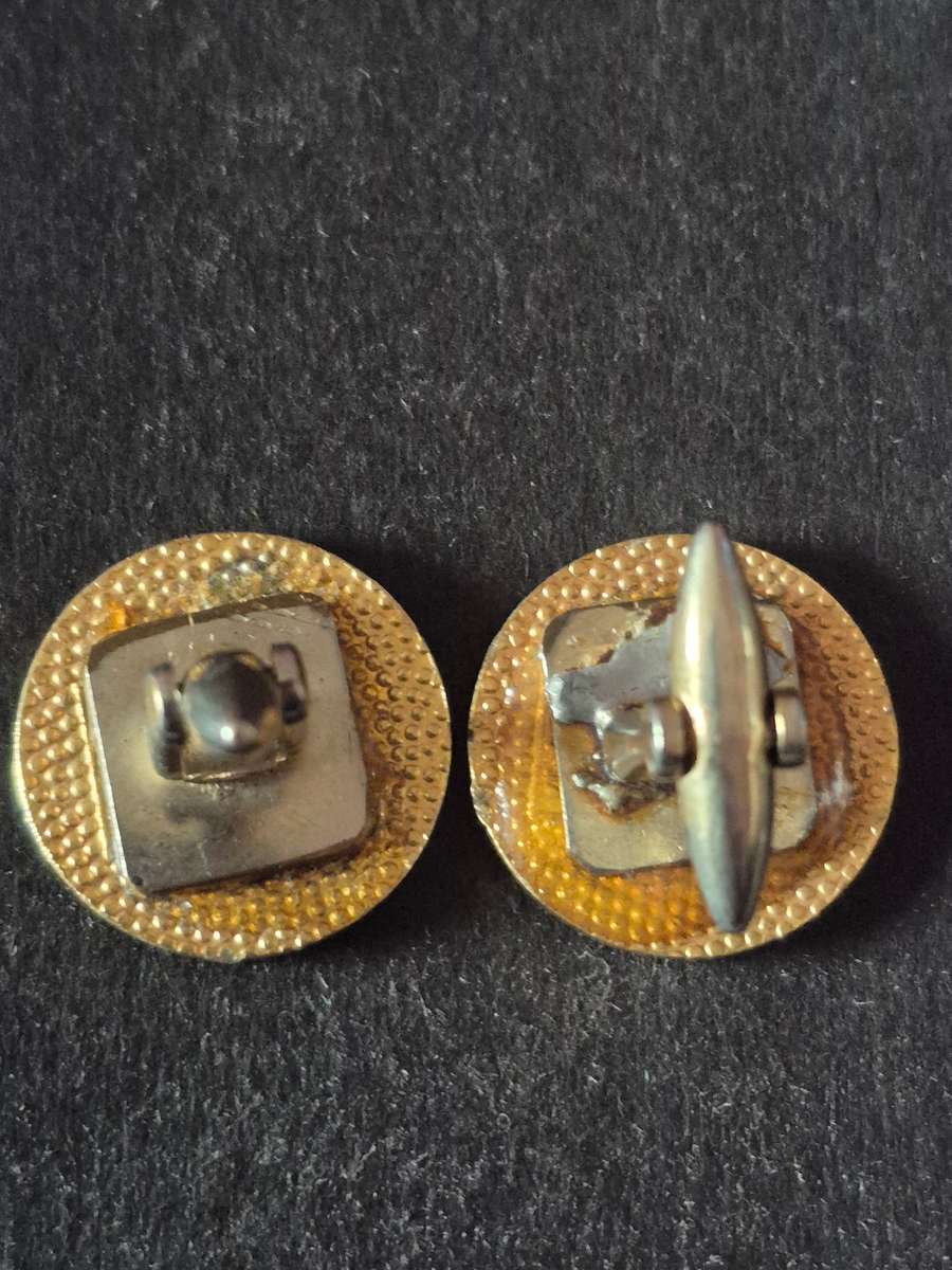 Vintage Enamel Rhodesia Cufflinks
