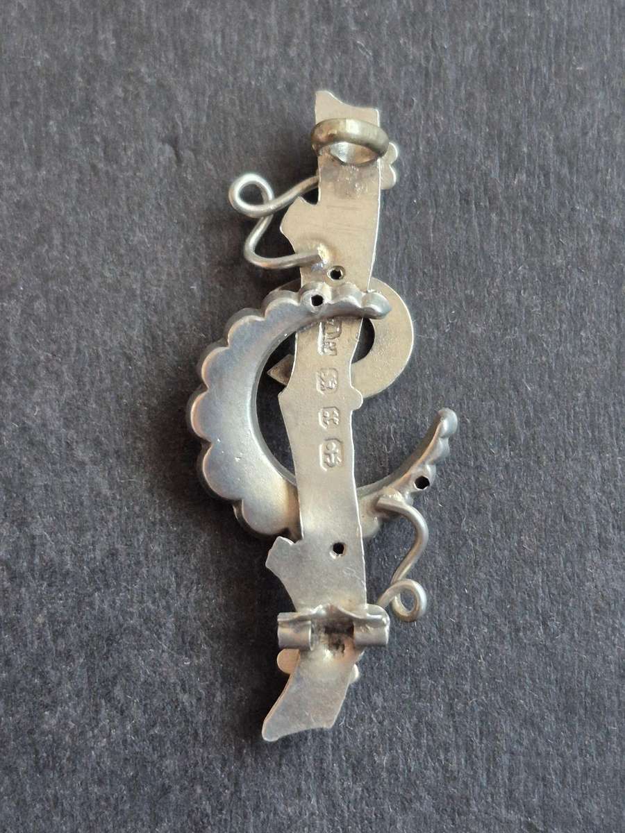 Vintage Hallmark Silver Pin Brooch 2g (missing pin)