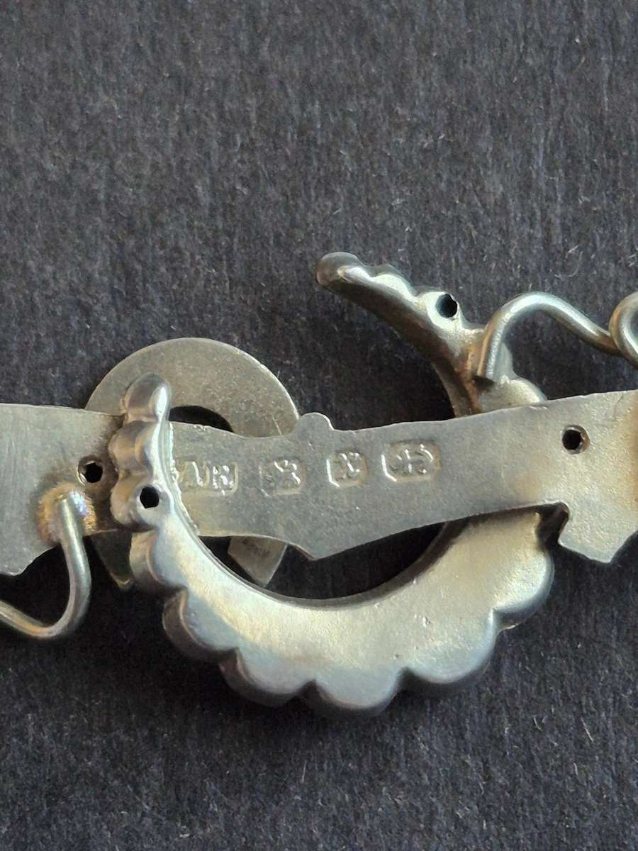 Vintage Hallmark Silver Pin Brooch 2g (missing pin)