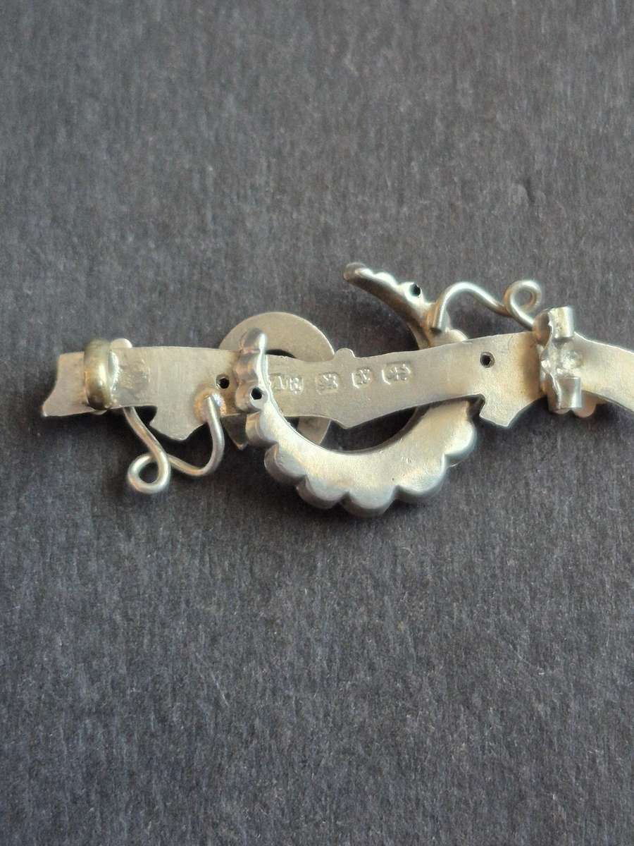 Vintage Hallmark Silver Pin Brooch 2g (missing pin)