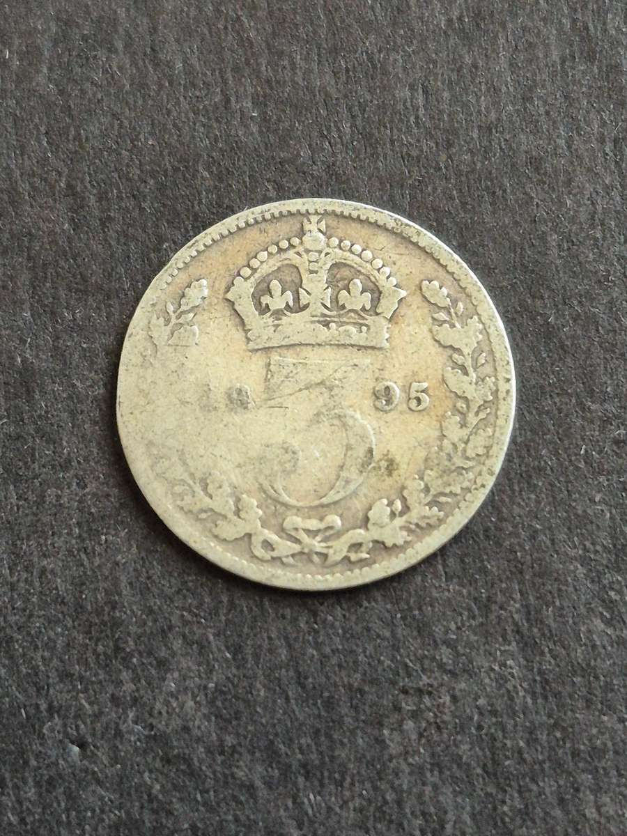 UK Threepence 1895 Silver