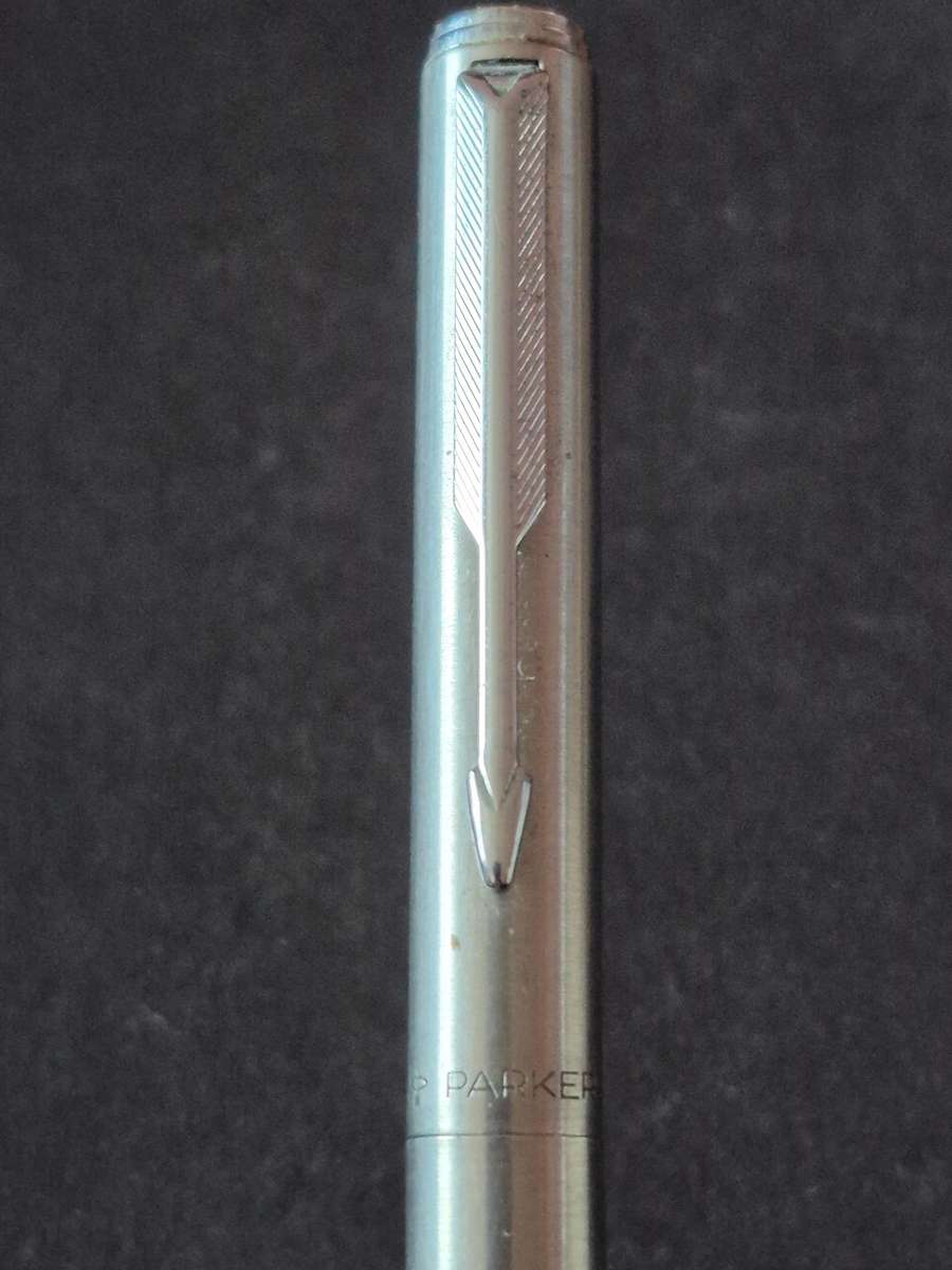 Vintage Parker Chrome Plated Fountain Pen- made in England