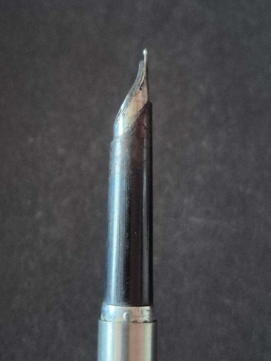 Vintage Parker Chrome Plated Fountain Pen- made in England