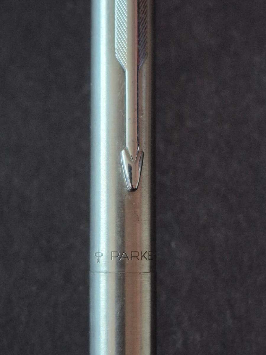 Vintage Parker Chrome Plated Fountain Pen- made in England