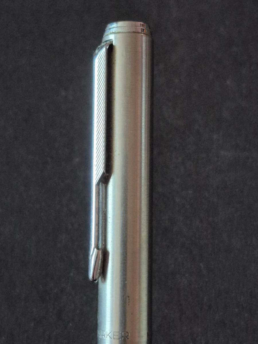 Vintage Parker Chrome Plated Fountain Pen- made in England